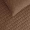 Easy-Going Full/Queen Size Reversible Quilt Set with 1 Quilt and 2 Pillow Shams, Soft Bed Quilt Cover, Lightweight Microfiber Bedspread, Water and Stain Resistant, Gray/Light Gray(Brown/Beige)