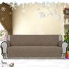 Easy-Going Micro Suede Sofa Slipcover Sofa Cover Couch Cover with Three Pockets Quilted Pets Covers Plastic Drop Printing Pets,Kids,Children,Dog,Cat (Sofa,Camel)