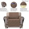 Easy-Going Micro Suede Sofa Slipcover Sofa Cover Couch Cover with Three Pockets Quilted Pets Covers Plastic Drop Printing Pets,Kids,Children,Dog,Cat (Sofa,Camel)