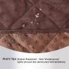Easy-Going Micro Suede Sofa Slipcover Sofa Cover Couch Cover with Three Pockets Quilted Pets Covers Plastic Drop Printing Pets,Kids,Children,Dog,Cat (Sofa,Coffee)