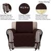 Easy-Going Micro Suede Sofa Slipcover Sofa Cover Couch Cover with Three Pockets Quilted Pets Covers Plastic Drop Printing Pets,Kids,Children,Dog,Cat (Sofa,Coffee)