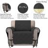 Easy-Going Micro Suede Sofa Slipcover Sofa Cover Couch Cover with Three Pockets Quilted Pets Covers Plastic Drop Printing Pets,Kids,Children,Dog,Cat (Sofa,Dark Gray)