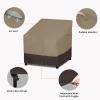 Easy-Going Outdoor Chair Cover Waterproof, Heavy Duty Patio Chair Cover, Windproof Outdoor Furniture Cover with Air Vent (2 Pack-33.5Wx31.5Dx36H inch, Gray/Dark Gray)(Camel/Dark Brown)