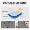 Easy-Going Outdoor Chair Cover Waterproof, Heavy Duty Patio Chair Cover, Windproof Outdoor Furniture Cover with Air Vent (2 Pack-33.5Wx31.5Dx36H inch, Gray/Dark Gray)(Gray/Black)