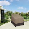 Easy-Going Outdoor Chair Cover Waterproof, Heavy Duty Patio Chair Cover, Windproof Outdoor Furniture Cover with Air Vent (2 Pack-33.5Wx31.5Dx36H inch, Gray/Dark Gray)(Camel/Dark Brown)