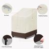 Easy-Going Outdoor Chair Cover Waterproof, Heavy Duty Patio Chair Cover, Windproof Outdoor Furniture Cover with Air Vent (2 Pack-33.5Wx31.5Dx36H inch, Gray/Dark Gray)(Beige/Dark Brown)