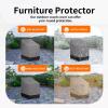 Easy-Going Outdoor Chair Cover Waterproof, Heavy Duty Patio Chair Cover, Windproof Outdoor Furniture Cover with Air Vent (2 Pack-33.5Wx31.5Dx36H inch, Gray/Dark Gray)(Gray/Black)