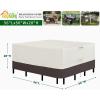Easy-Going Patio Furniture Cover 110″x84″ Rectangle Outdoor Table and Chair Set Covers Waterproof UV Resistant Outdoor Sectional Sofa Set Covers, Gray/Dark Gray(Beige/Brown)