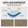 Easy-Going Patio Heater Cover with Zipper and Storage Bag, Waterproof Outdoor Heater Cover Dustproof, UV-Resisant, Wind-Resistant (89″H x 33″D x 19″B, Camel)(Camel)