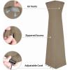 Easy-Going Patio Heater Cover with Zipper and Storage Bag, Waterproof Outdoor Heater Cover Dustproof, UV-Resisant, Wind-Resistant (89″H x 33″D x 19″B, Camel)(Camel)
