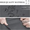 Easy-Going Patio V-Shaped Sectional Sofa Cover, Waterproof Outdoor Sectional Cover,Heavy Duty Garden Furniture Cover with Air Vent 89″ L (on Each Side) x 33.5″ D x 31″ H, Black(Dark Gray)