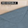 Easy-Going Sectional Couch Covers for Dogs L Shape Sofa Cover Reversible Sofa Slipcover Chaise Lounge Cover Furniture Protector Cover for Pets Dog Cat (Large, Dark Gray/Dark Gray)(Light Blue/Light Blue)