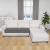 Easy-Going Sectional Couch Covers for Dogs L Shape Sofa Cover Reversible Sofa Slipcover Chaise Lounge Cover Furniture Protector Cover for Pets Dog Cat (Large, Dark Gray/Dark Gray)(Gray/Light Gray)