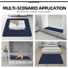 Easy-Going Sectional Couch Covers for Dogs L Shape Sofa Cover Reversible Sofa Slipcover Chaise Lounge Cover Furniture Protector Cover for Pets Dog Cat (Large, Dark Gray/Dark Gray)(Navy/Navy)