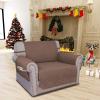 Easy-Going Sofa Slipcover Waterproof Couch Cover for 3 Cushion Couch Sofa Cover Furniture Protector Cover Pets Covers Washable Non-Slip Fabric Pets Kids Children Dog Cat (Sofa, Chocolate)(Brown)