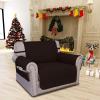 Easy-Going Sofa Slipcover Waterproof Couch Cover for 3 Cushion Couch Sofa Cover Furniture Protector Cover Pets Covers Washable Non-Slip Fabric Pets Kids Children Dog Cat (Sofa, Chocolate)(Chocolate)
