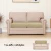 Easy-Going Stretch 4 Pieces Couch Cushion Covers for Sectional Sofa Left/Right L Shape Chaise Lounge Sofa Seat slipcover Anti-Slip Sofa Cover Soft (3 Seater + 1 Chaise, Dark Gray)(Beige)