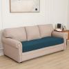 Easy-Going Stretch 4 Pieces Couch Cushion Covers for Sectional Sofa Left/Right L Shape Chaise Lounge Sofa Seat slipcover Anti-Slip Sofa Cover Soft (3 Seater + 1 Chaise, Dark Gray)(Deep Teal)