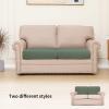 Easy-Going Stretch 4 Pieces Couch Cushion Covers for Sectional Sofa Left/Right L Shape Chaise Lounge Sofa Seat slipcover Anti-Slip Sofa Cover Soft (3 Seater + 1 Chaise, Dark Gray)(Greyish Green)