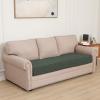 Easy-Going Stretch 4 Pieces Couch Cushion Covers for Sectional Sofa Left/Right L Shape Chaise Lounge Sofa Seat slipcover Anti-Slip Sofa Cover Soft (3 Seater + 1 Chaise, Dark Gray)(Olive Green)