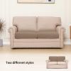 Easy-Going Stretch 4 Pieces Couch Cushion Covers for Sectional Sofa Left/Right L Shape Chaise Lounge Sofa Seat slipcover Anti-Slip Sofa Cover Soft (3 Seater + 1 Chaise, Dark Gray)(Camel)