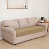 Easy-Going Stretch 4 Pieces Couch Cushion Covers for Sectional Sofa Left/Right L Shape Chaise Lounge Sofa Seat slipcover Anti-Slip Sofa Cover Soft (3 Seater + 1 Chaise, Dark Gray)(Golden)