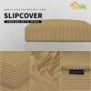 Easy-Going Stretch 4 Pieces Couch Cushion Covers for Sectional Sofa Left/Right L Shape Chaise Lounge Sofa Seat slipcover Anti-Slip Sofa Cover Soft (3 Seater + 1 Chaise, Dark Gray)(Golden)