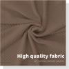 Easy-Going Stretch Bed Headboard Slipcover, Small Square Jacquard Furniture Cover, Dustproof Protector Cover for Bedroom Decor (Queen, Cream)(Brown)