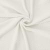 Easy-Going Stretch Bed Headboard Slipcover, Small Square Jacquard Furniture Cover, Dustproof Protector Cover for Bedroom Decor (Queen, Cream)(Cream)