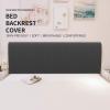 Easy-Going Stretch Bed Headboard Slipcover, Small Square Jacquard Furniture Cover, Dustproof Protector Cover for Bedroom Decor (Queen, Cream)(Dark Gray)