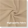 Easy-Going Stretch Bed Headboard Slipcover, Small Square Jacquard Furniture Cover, Dustproof Protector Cover for Bedroom Decor (Queen, Cream)(Sand)