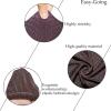 Easy-Going Stretch Dining Room Chair Slipcovers Parsons Chair Slipcovers Protector Soft Removable Washable (M4 Pieces, Square Chocolate)