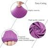 Easy-Going Stretch Dining Room Chair Slipcovers Parsons Chair Slipcovers Protector Soft Removable Washable (M6 Pieces, Square Purple)
