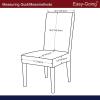 Easy-Going Stretch Dining Room Chair Slipcovers Persons Chair Protector Removable Washable Short Soft Home Décor (M4 Pieces, Waffle Pique, Chocolate)