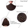 Easy-Going Stretch Dining Room Chair Slipcovers Persons Chair Protector Removable Washable Short Soft Home Décor (M4 Pieces, Waffle Pique, Chocolate)