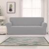 Easy-Going Stretch Jacquard Couch Cover, 1-Piece Soft Sofa Cover, Sofa Slipcover with Anti-Slip Foams, Washable Furniture Protector for Kids, Pets (Sofa, Dark Gray)(Light Gray1)