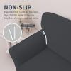 Easy-Going Stretch Jacquard Couch Cover, 1-Piece Soft Sofa Cover, Sofa Slipcover with Anti-Slip Foams, Washable Furniture Protector for Kids, Pets (Sofa, Dark Gray)(Dark Gray)