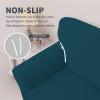 Easy-Going Stretch Jacquard Couch Cover, 1-Piece Soft Sofa Cover, Sofa Slipcover with Anti-Slip Foams, Washable Furniture Protector for Kids, Pets (Sofa, Dark Gray)(Deep Teal)