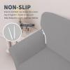 Easy-Going Stretch Jacquard Couch Cover, 1-Piece Soft Sofa Cover, Sofa Slipcover with Anti-Slip Foams, Washable Furniture Protector for Kids, Pets (Sofa, Dark Gray)(Light Gray1)
