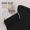 Easy-Going Stretch Jacquard Couch Cover, 1-Piece Soft Sofa Cover, Sofa Slipcover with Anti-Slip Foams, Washable Furniture Protector for Kids, Pets (Sofa, Dark Gray)(Black)