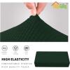 Easy-Going Stretch Ottoman Cover Length 20-30in Folding Storage Stool Furniture Protector Soft Rectangle slipcover with Elastic Bottom(Ottoman Small,Dark Grey)(Dark Green)