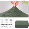 Easy-Going Stretch Ottoman Cover Length 20-30in Folding Storage Stool Furniture Protector Soft Rectangle slipcover with Elastic Bottom(Ottoman Small,Dark Grey)(Greyish Green)