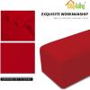 Easy-Going Stretch Ottoman Cover Length 20-30in Folding Storage Stool Furniture Protector Soft Rectangle slipcover with Elastic Bottom(Ottoman Small,Dark Grey)(Christmas Red)
