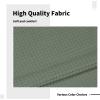 Easy-Going Stretch Sofa Slipcover 2 Pieces L-Shaped Sofa Cover Sectional Couch Cover for Living Room Jacquard Fabric Chaise Lounge Slipcover with Elastic Bottom for Dogs Kids Pets(Large,Chocolate)(Greyish Green)