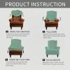 Easy-Going Stretch Wingback Chair Sofa Slipcover 1-Piece Sofa Cover Furniture Protector Couch Soft with Elastic Bottom Spandex Jacquard Fabric Small Checks(Wing Chair,Camel)(Cyan)