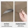 Easy-Going Waterproof Patio Chair Cover UV Resistant Outdoor Chair Cover Weatherproof Lawn Patio Furniture Cover with Tape Sealed Seam (2 Pack-33.5Wx31.5Dx36H inch, Black)(Camel)