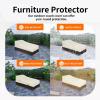 Easy-Going Waterproof Patio Lounge Chair Cover UV Resistant Outdoor Chaise Lounge Covers with Tape Sealed Seam(1 Pack-78Wx35.5Dx33H inch, Black)(Beige/Dark Brown)
