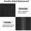 Easy-Going Waterproof Patio Lounge Chair Cover UV Resistant Outdoor Chaise Lounge Covers with Tape Sealed Seam(1 Pack-78Wx35.5Dx33H inch, Black)(Black)