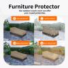 Easy-Going Waterproof Patio Lounge Chair Cover UV Resistant Outdoor Chaise Lounge Covers with Tape Sealed Seam(1 Pack-78Wx35.5Dx33H inch, Black)(Camel/Dark Brown)