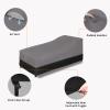 Easy-Going Waterproof Patio Lounge Chair Cover UV Resistant Outdoor Chaise Lounge Covers with Tape Sealed Seam(1 Pack-78Wx35.5Dx33H inch, Black)(Gray/Black)